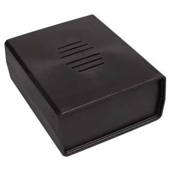 Obudowa uniwersalna Z2W, 150 × 179 × 70 mm, PS, czarna, wentylowana, z panelami bocznymi, Kradex