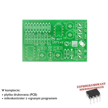 Generator szumu różowego - PCB i mikroprocesor do projektu AVT 1571