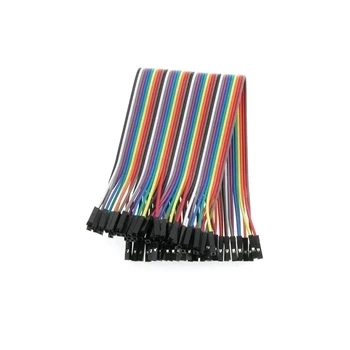 Zestaw przewodów połączeniowych żeński–żeński 20cm - 40 szt. do płytek stykowych, Arduino itp