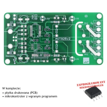 Karta przekaźników na USB - PCB i mikroprocesor do projektu AVT 925