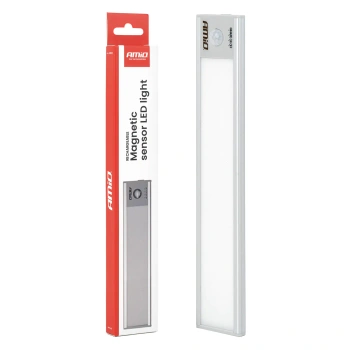 Lampa LED bezprzewodowa z czujnikiem ruchu PIR 1,2 W 1000 mAh 23 cm USB-C, AMIO-04893