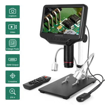 Mikroskop HDMI do lutowania SMD, serwisu elektroniki i kontroli PCB, ekran 7″ – Andonstar AD407