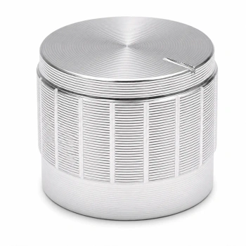Gałka aluminiowa do potencjometru na oś 6mm - 20x17mm - srebrna - GSL20