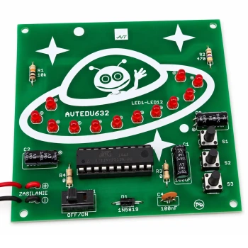 Efekt LED - odlotowy UFOledek. Zestaw DIY do nauki lutowania AVT EDU632
