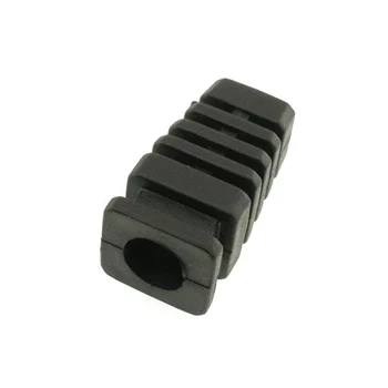 Przepust kablowy z odgiętką, otwór 7 mm, czoło 12 x 11 mm, czarny, Maszczyk