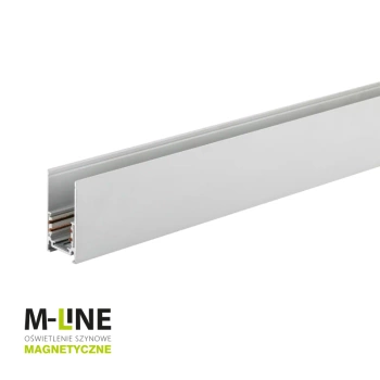 Szyna magnetyczna 1-faza natynkowa 1m biała M-LINE
