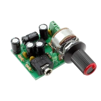 Prosty wzmacniacz słuchawkowy stereo z TDA2822 - zlutowany KIT AVT 1782