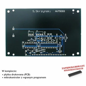 Interfejs wyświetlaczy graficznych LCD - PCB i mikroprocesor do projektu AVT 5093