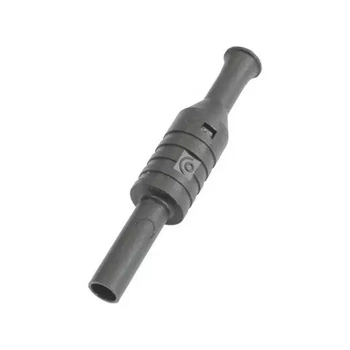 Gniazdo na przewód 4mm bezpieczne (tuleja stała) 1KV=/~ KAT.III 24A czarne