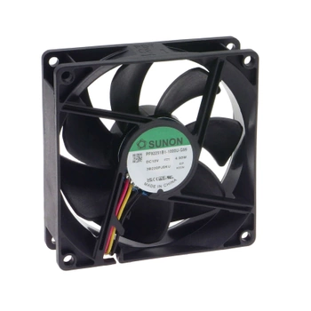 Wentylator osiowy Sunon 92×92×25 mm, 12 V DC, 127 m³/h, wyjście F