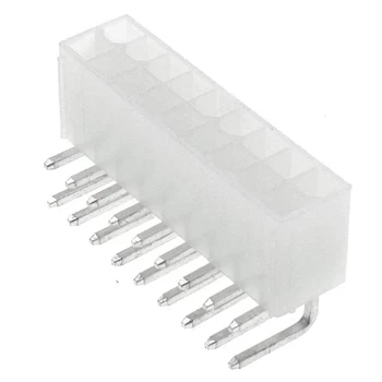 Wtyk ATX 18-stykowy męski kątowy do montażu na PCB, raster 4,20 mm, biały, KWM4505-18R