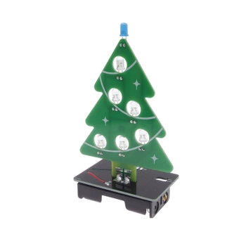 Świąteczna choinka, Bożonarodzeniowe drzewko LED - zestaw DIY, AVT XMAS1