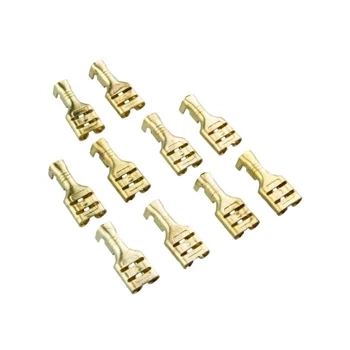 Konektor płaski żeński nieizolowany 6.3mm 2.5mm² - nasuwka - 10szt