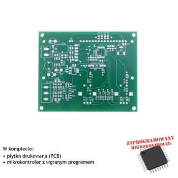 Cyfrowy generator sygnału prostokątnego 1 Hz-499 kHz, PCB i mikroprocesor do projektu AVT5684