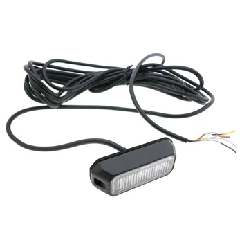 Lampa sygnalizacyjna LED pomarańczowa 8x3cm + kabel 5m R10