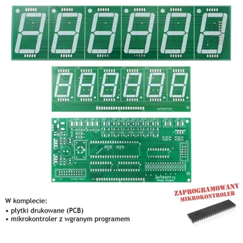 Mega stoper, PCB's i mikroprocesor do projektu AVT5377