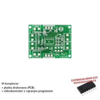 Moduł PWM z interfejsem RS485, PCB i mikroprocesor do projektu AVT1825