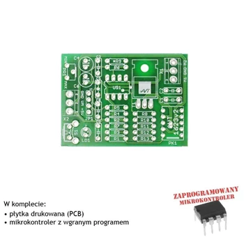 Nadprądowy wyłącznik silnika DC, PCB i mikroprocesor do projektu AVT1623