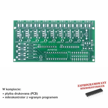 Programowany sterownik LED dużej mocy, PCB i mikroprocesor do projektu AVT5733