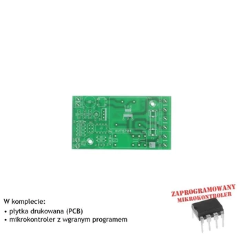 Programowany układ czasowy 230V, PCB i mikroprocesor do projektu AVT5704