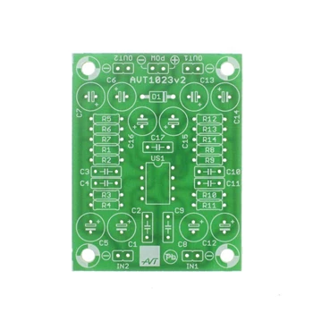 Przedwzmacniacz gramofonowy o charakterystyce RIAA, PCB do projektu AVT1023