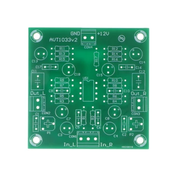 Przedwzmacniacz mikrofonowy, PCB do projektu AVT1033