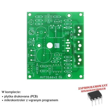 Regulator do prostownika, PCB i mikroprocesor do projektu AVT3166