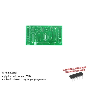 Sterownik elektrozamka furtki, PCB i mikroprocesor do projektu AVT1919