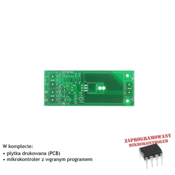 Sterownik płynnego rozjaśniania i wygaszania oświetlenia LED sterowany włącznikiem, PCB i mikroprocesor do projektu AVT5788