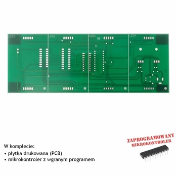 Termometr XXL, PCB i mikroprocesor do projektu AVT1790