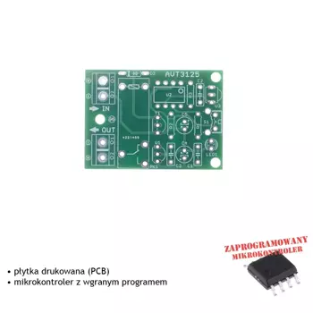 Włącznik sterowany dowolnym pilotem, PCB i mikroprocesor do projektu AVT3125