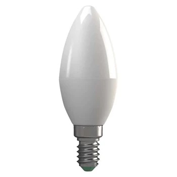 Żarówka LED E14 6W 500lm b. ciepły, bańka mleczna. kształt: świeca