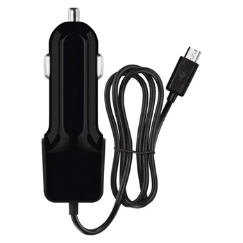 Zasilacz USB, ładowarka samochodowa 2x USB 3.1A (15.5W), przewód 1.2m, SMART