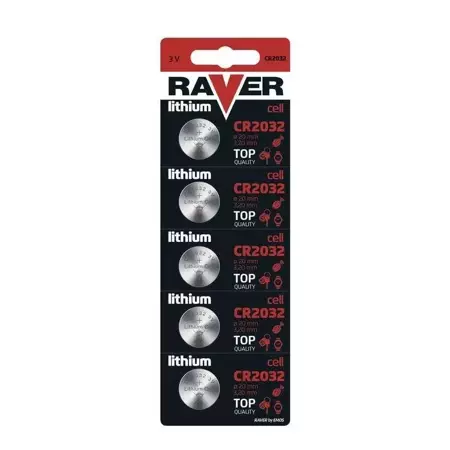 Bateria CR2032 3V Raver, 5szt