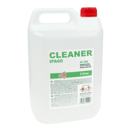 Cleanser IPA 60 IZOPROPANOL, płyn do czyszczenia optyki, mechaniki precyzyjnej i sprzętu elektronicznego, ART.090 5L