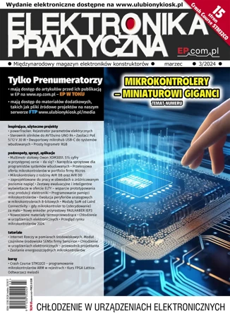 Elektronika Praktyczna. Międzynarodowy magazyn elektroników konstruktorów, 03/2024