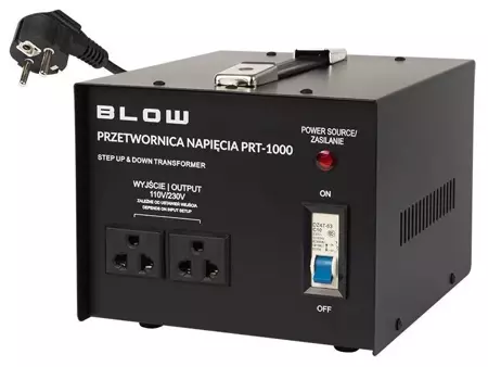 Konwerter 230V/110V AC 1000W PRT-1000