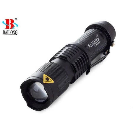 Latarka taktyczna LED, zoom, 1812 BAILONG