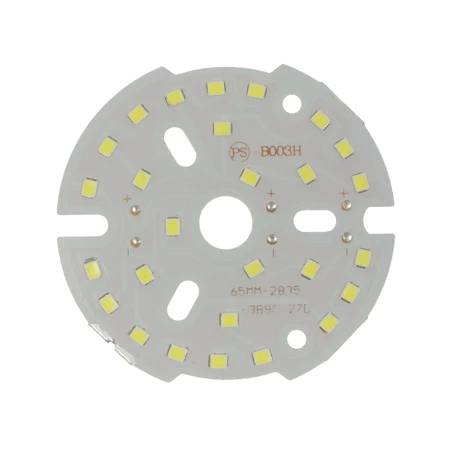 Moduł LED 27 LED 2835 10W 37-41V, d=65mm, 700-800lm, biały 6000K-6500K