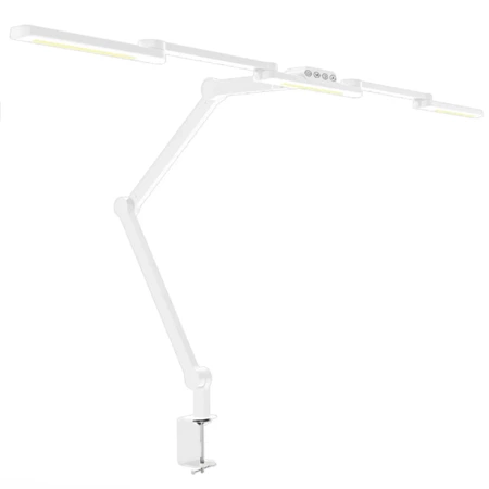 Profesjonalna lampa biurkowa LED, liniowa 105cm, 4 ramienna biała