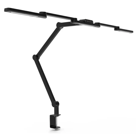 Profesjonalna lampa biurkowa LED, liniowa 105cm, 4 ramienna czarna