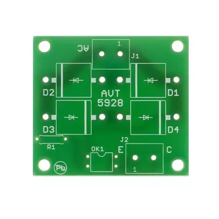 Prosty detektor przepływu prądu, PCB do projektu AVT5928