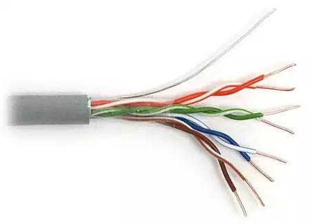 Przewód sieciowy skrętka UTP CCA szary, 1mb