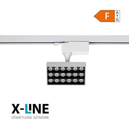 Reflektor szynowy LED, 10 W, 900 lm, 4000 K, biały, X-LINE