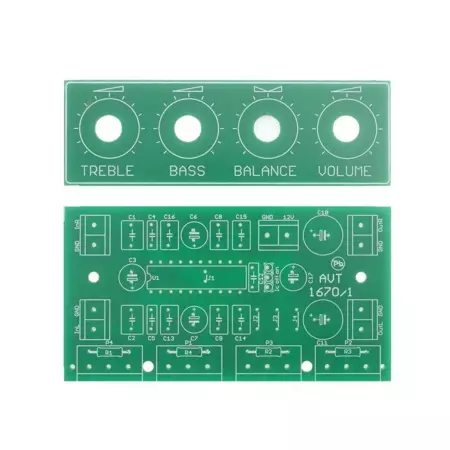Stereofoniczny regulator barwy dźwięku - PCB's do projektu AVT1670