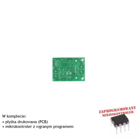 Sterownik płynnego rozjaśniania i wygaszania oświetlenia LED, PCB i mikroprocesor do projektu AVT5706