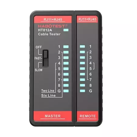 Tester LAN RJ45, RJ11 Habotest HT812A