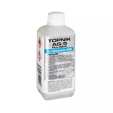 Topnik do lutowania AG5 100ml, butelka z pędzelkiem