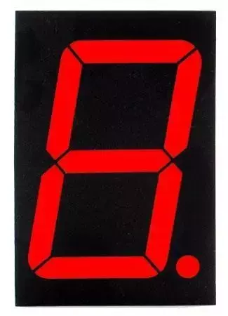 Wyświetlacz LED 7 segmentowy 2.30'' 57mm, 1 znak, czerwony, WA