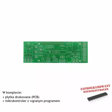 Zaawansowany termostat -55°C do +125°C, PCB i mikroprocesor do projektu AVT5354